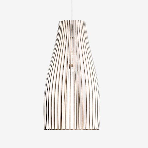 Lampe en bois émaillée colorée ENA