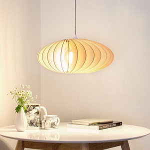 NEFI pendant light, wood lamps, hanging lamps, pendant lampshades image 2