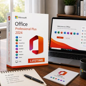 Microsoft Office 2024 Professional Plus | MAK- och LTSC-versioner | Windows 10/11 32, 64-bitars | Word, Excel, PowerPoint, Outlook | Digital licens