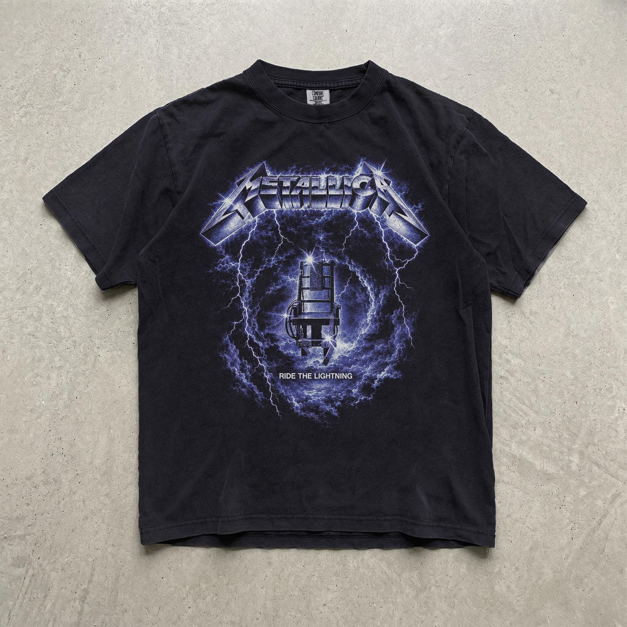 Metallica Ride the Lightning Shirt - Etsy