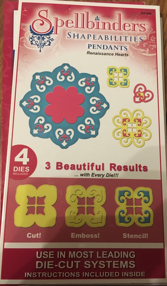 SPELLBINDERS Shapeabilities LATTICE ACCENTS 6 Dies S5-106 Cut Emboss Stencil