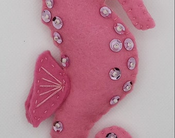 Felt Seahorse Ornament