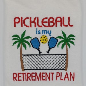 Personalized Pickleball Towel: Retirement Gift for Pickleball Player