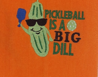 Personalized Embroidered Pickleball Towel: Retirement Gift
