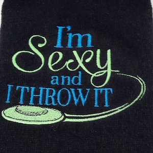 Monogrammed Disc Golf Towel: Personalized Frisbee Sports Gift