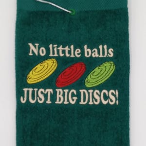 Personalized Disc Golf Towel: Custom Embroidered Frisbee Accessory