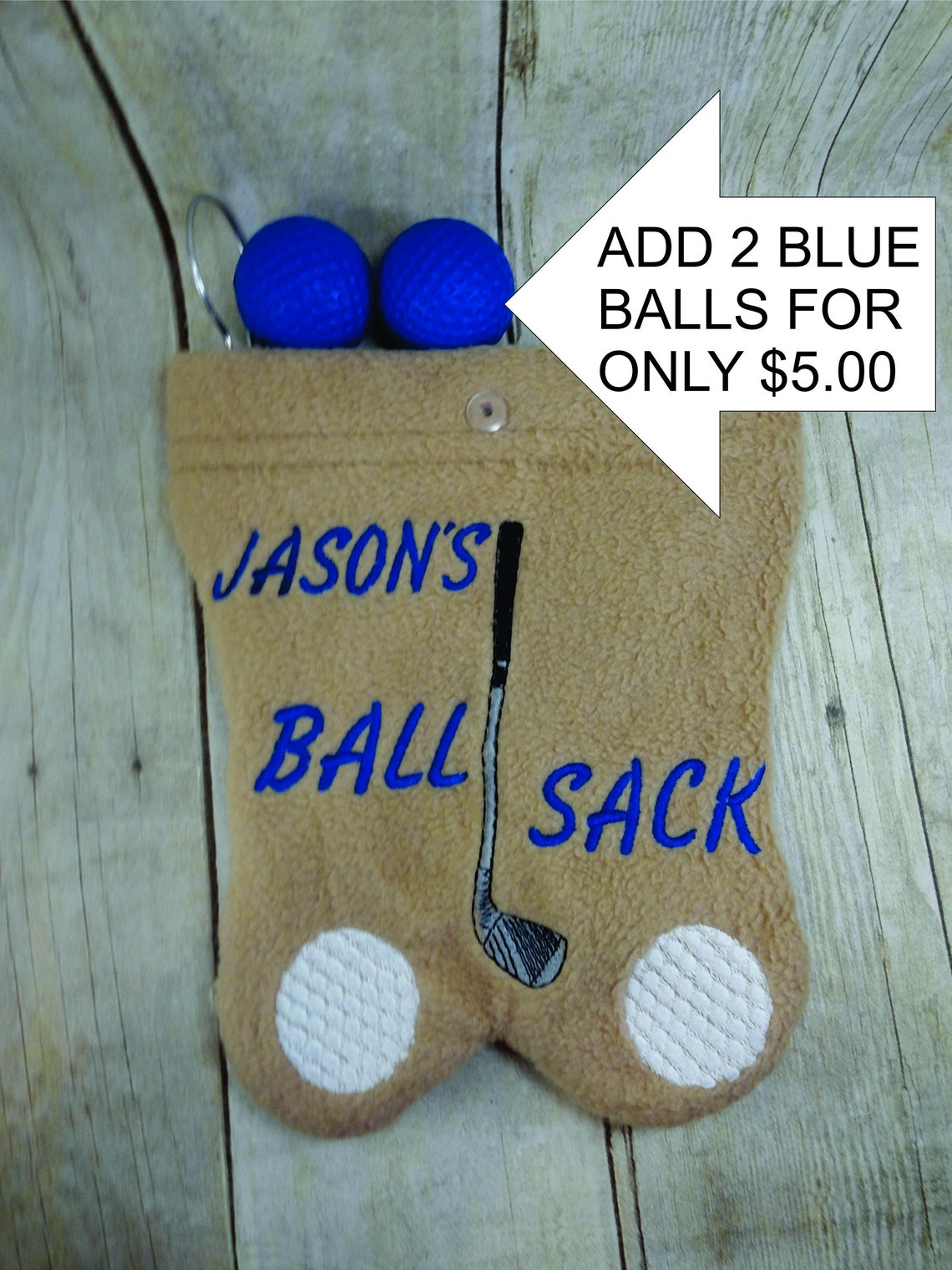 GOLF BALL BAG Ball sack Fun useful gift Embroidered Etsy