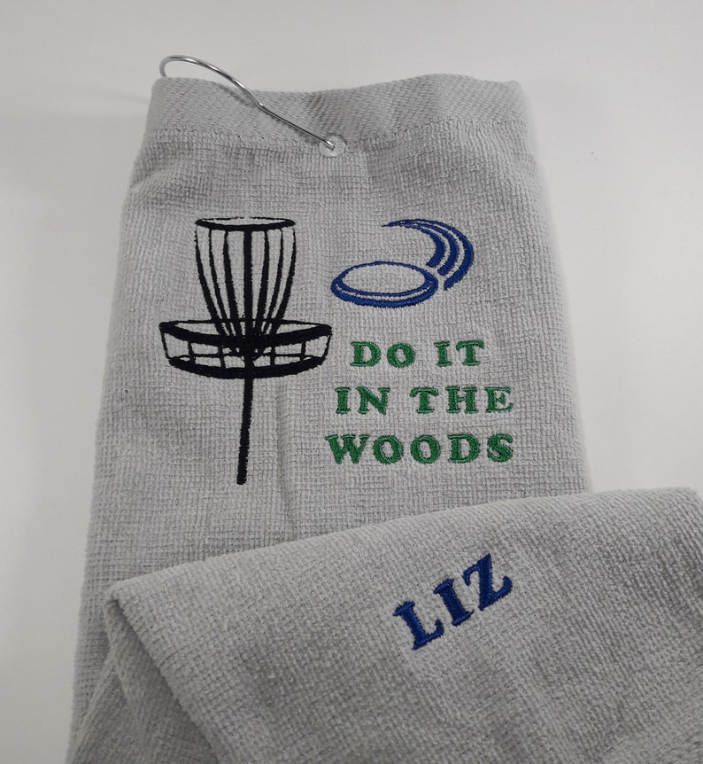 Disc Golf Towel Custom Personalized Embroidered Disc Golfer Etsy