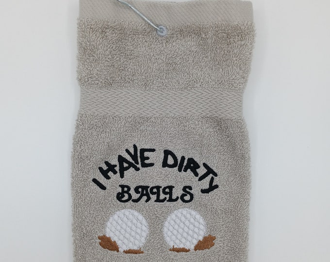 Funny Useful Golf Towel gift - Golf Christmas gift - Useful gift for golfer - Father's day golf gift - Gift for him - Adult humor golf towel