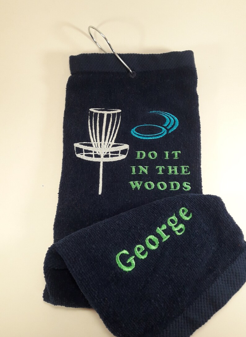 Disc Golf Towel Custom Personalized Embroidered Disc Golfer Etsy