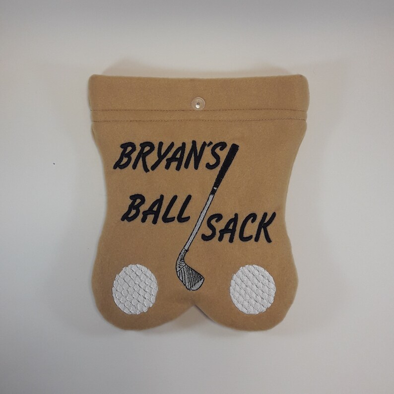 GOLF BALL BAG Ball sack Fun useful gift Embroidered Etsy