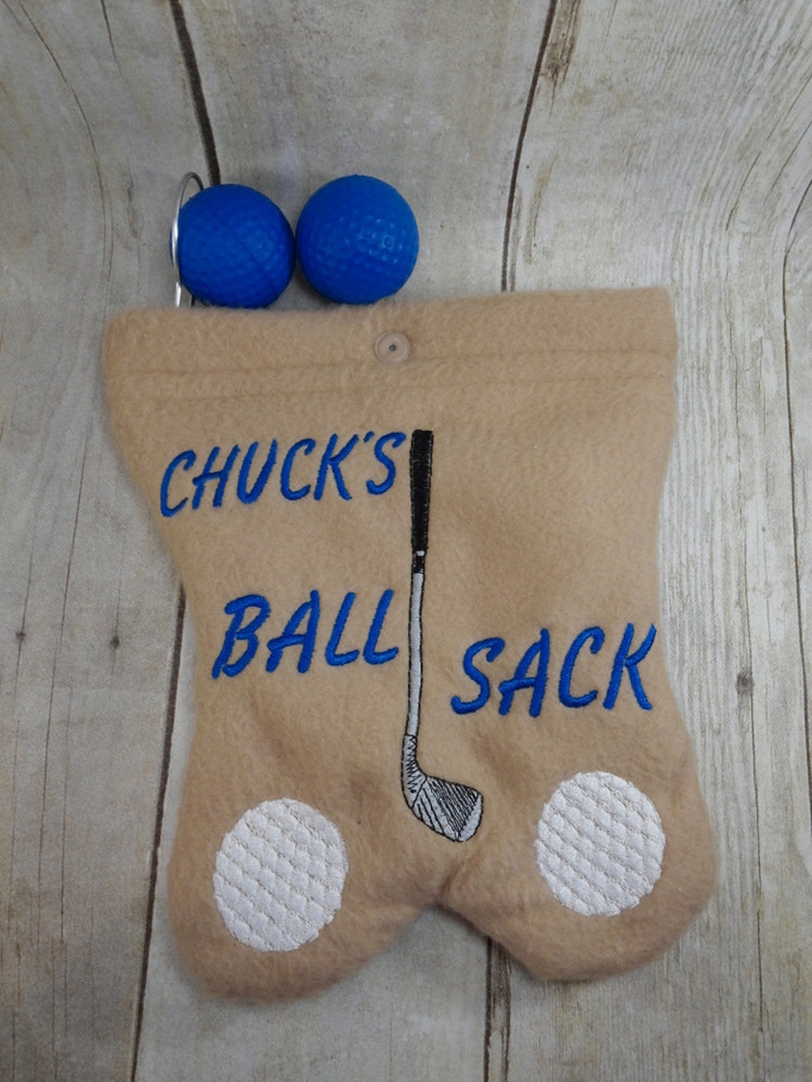 GOLF BALL BAG Ball sack Fun useful gift Embroidered Etsy