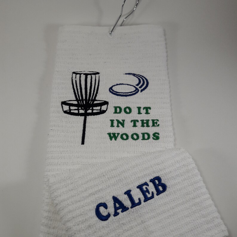 Disc Golf Towel Custom Personalized Embroidered Disc Golfer Etsy