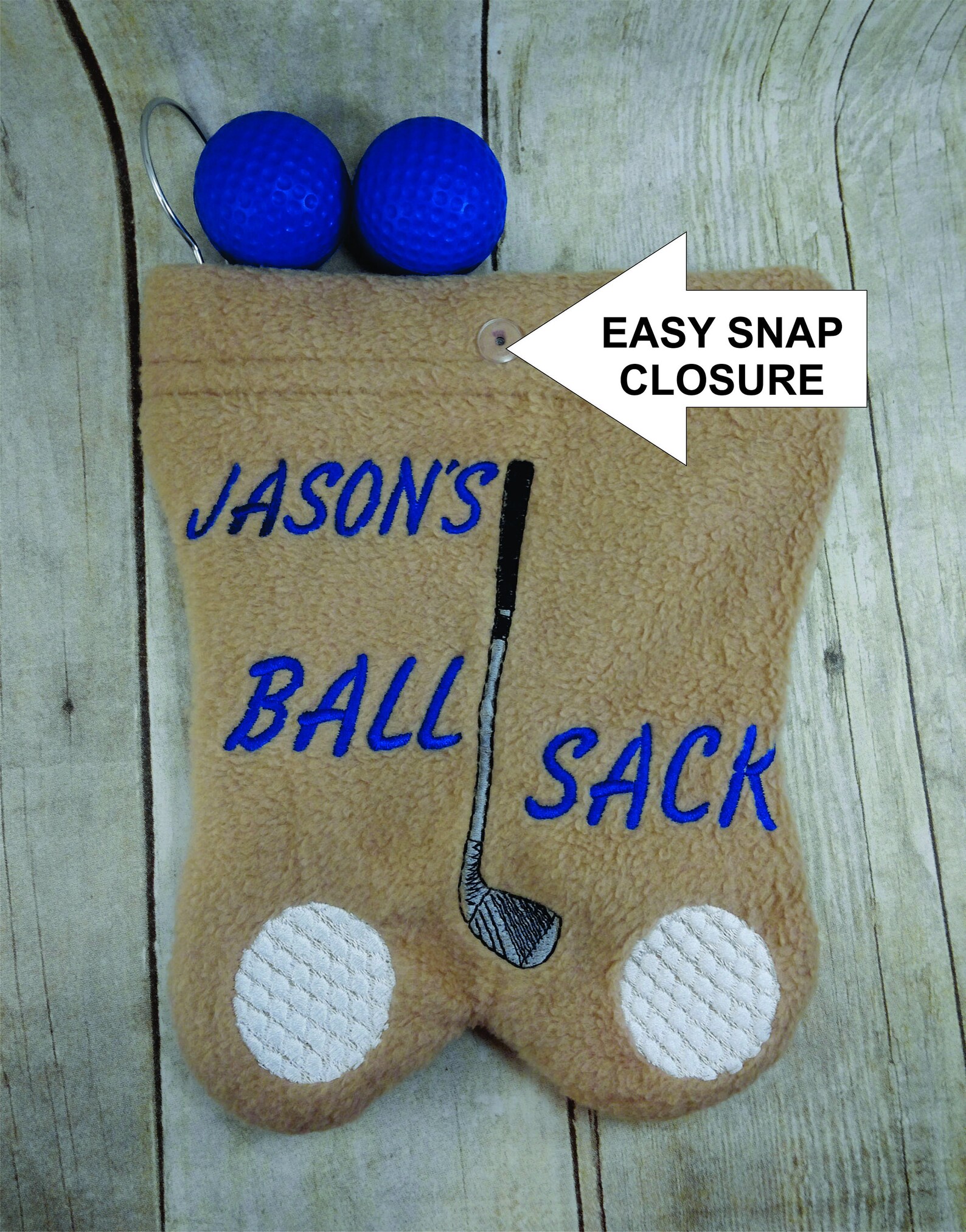 GOLF BALL BAG Ball sack Fun useful gift Embroidered Etsy