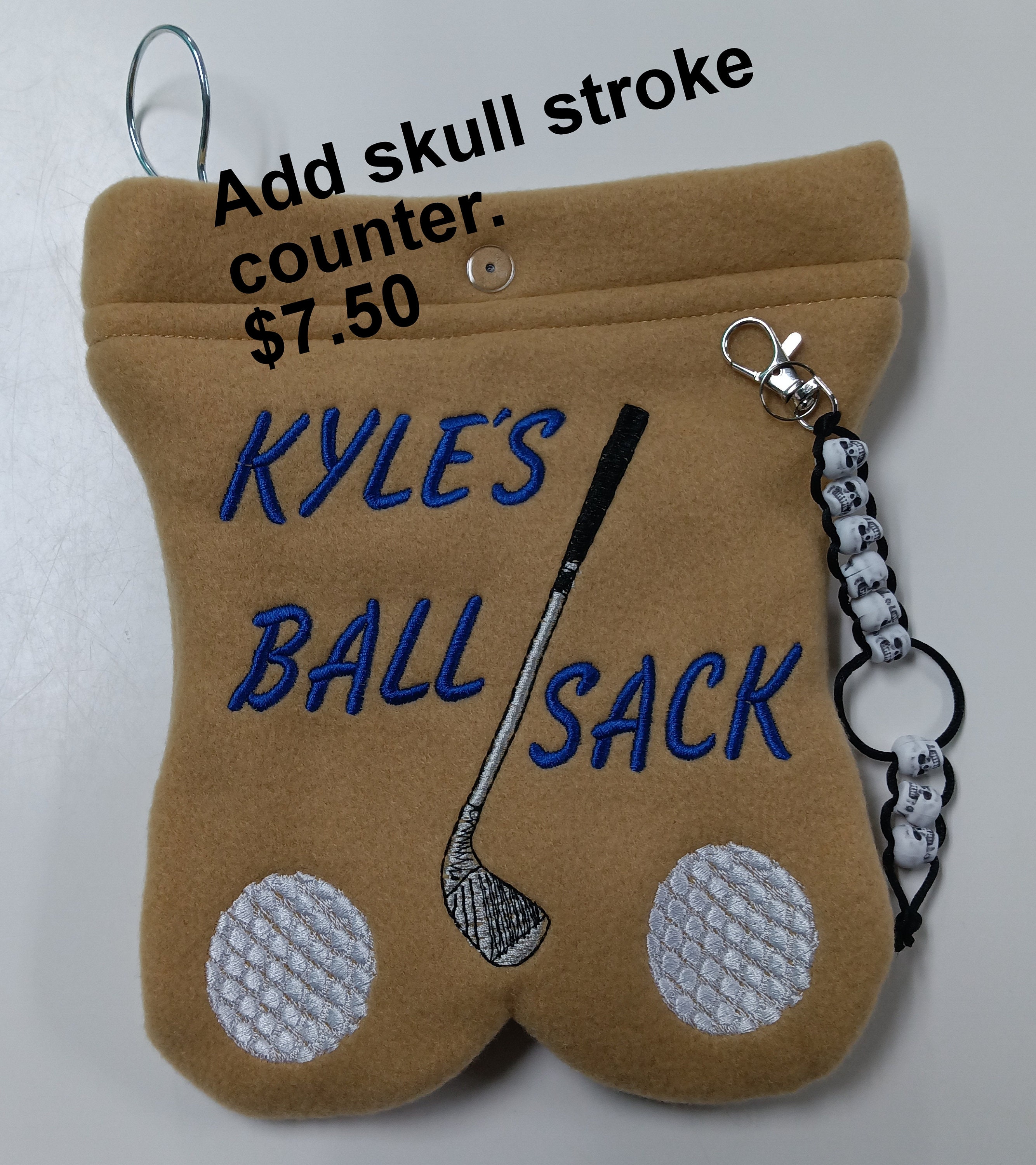 Personalisierte lustige Flanell Golfball Tasche Sack mit