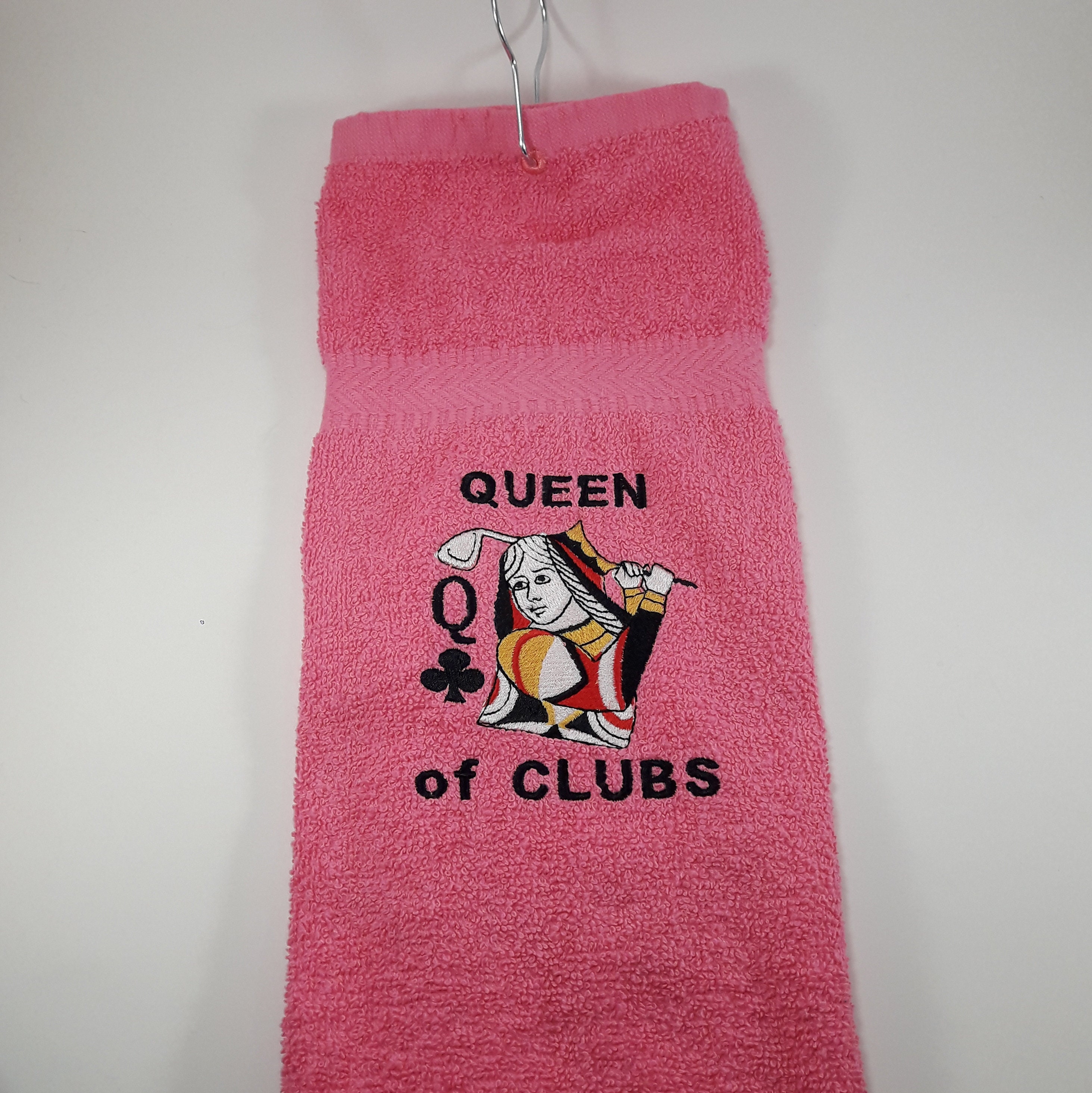 Golf Towel Queen of Clubs Fun useful gift embroidered Etsy