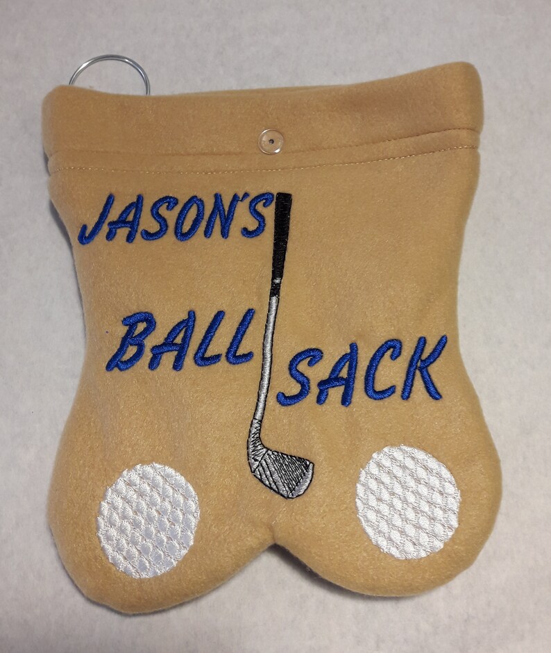 GOLF BALL BAG Ball sack Fun useful gift Embroidered Etsy