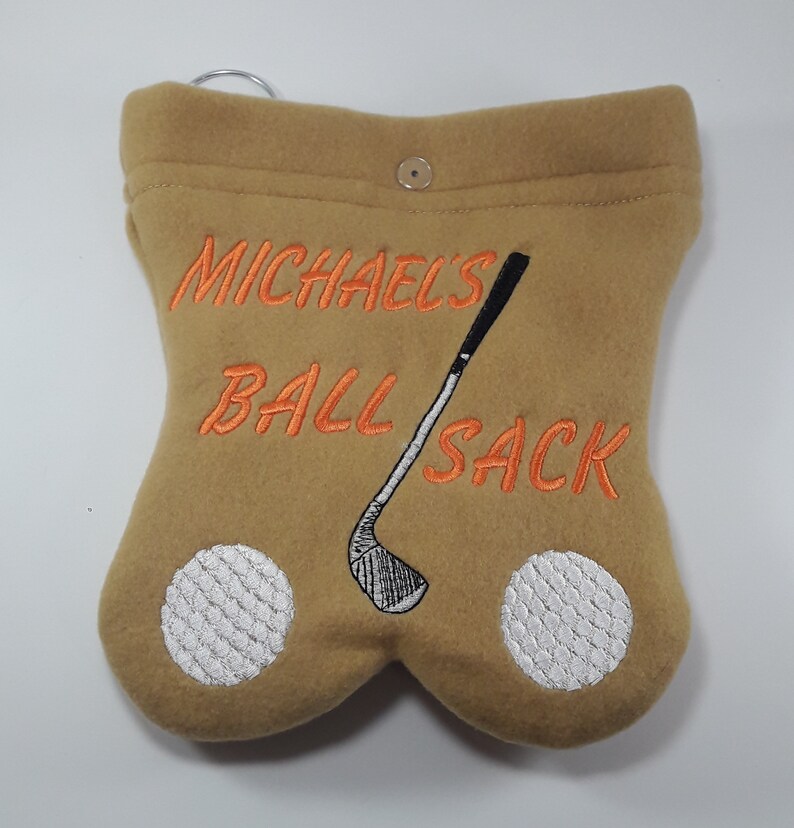 GOLF BALL BAG Ball sack Fun useful gift Embroidered Etsy