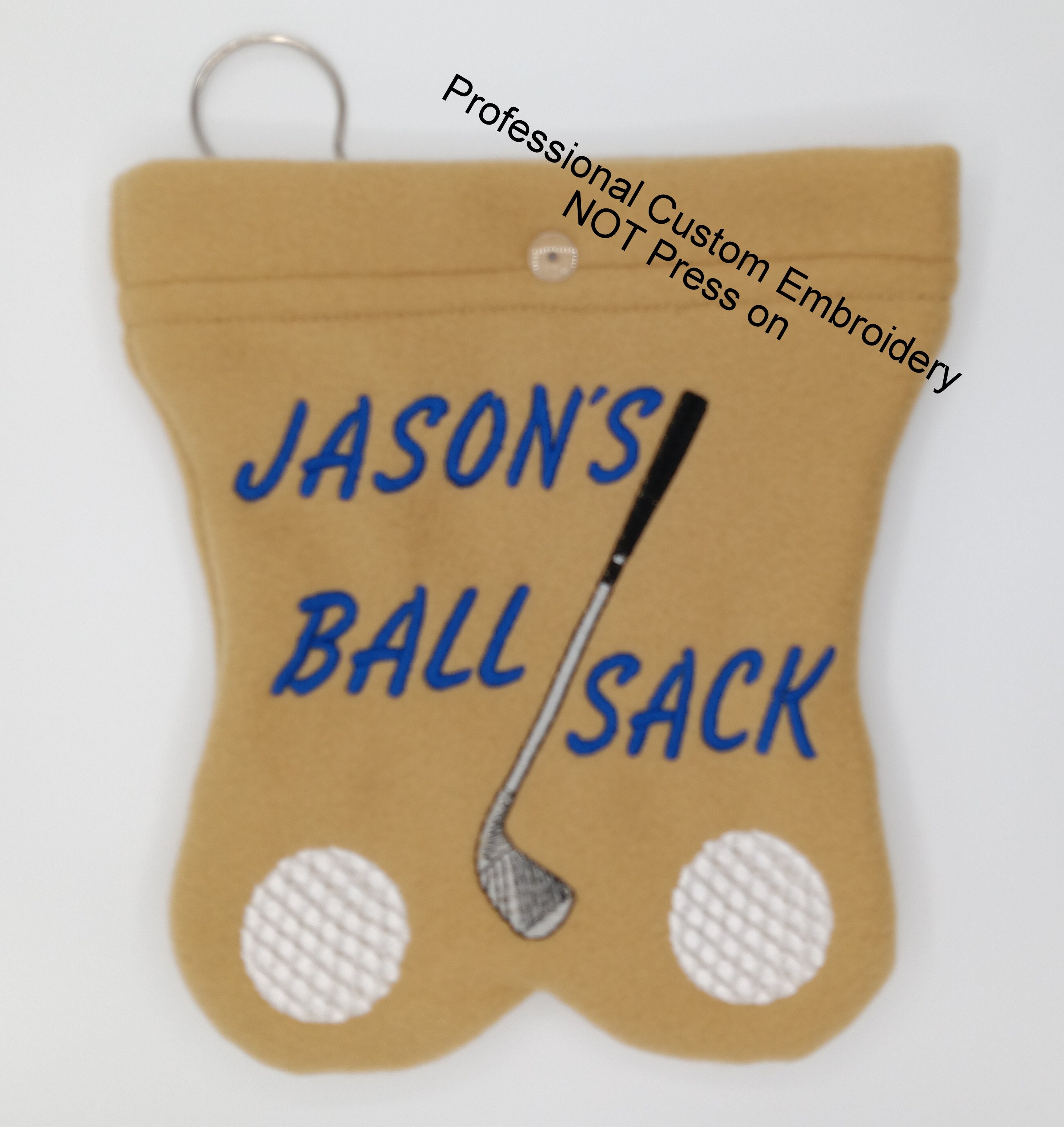 GOLF BALL BAG Ball Sack Useful Fathers Day Gift Personalized Funny