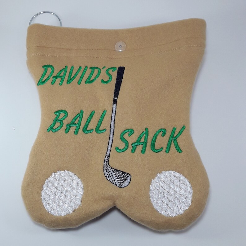 GOLF BALL BAG Ball sack Fun useful gift Embroidered Etsy