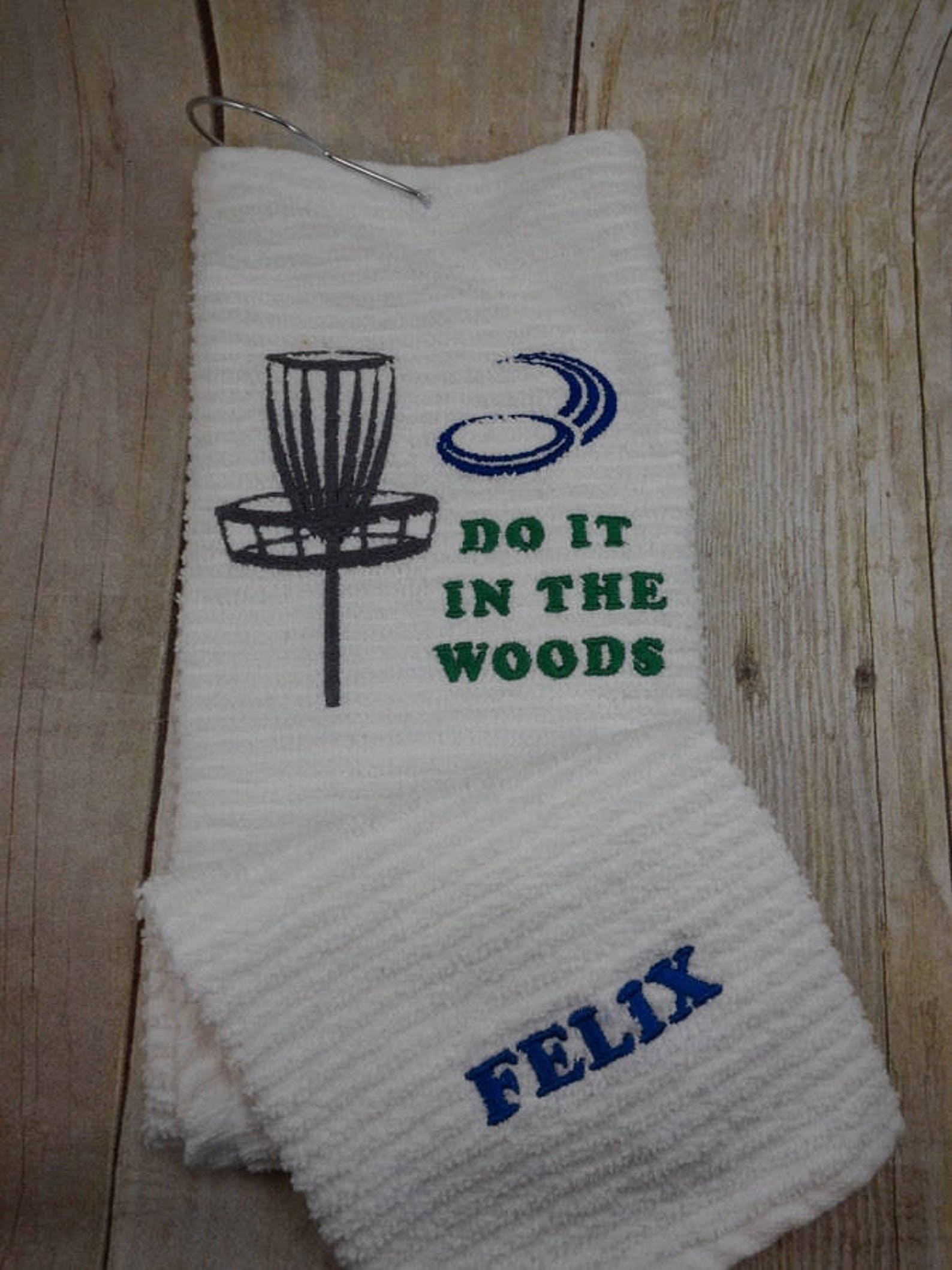 Disc Golf Towel Custom Personalized Embroidered Disc Golfer Etsy