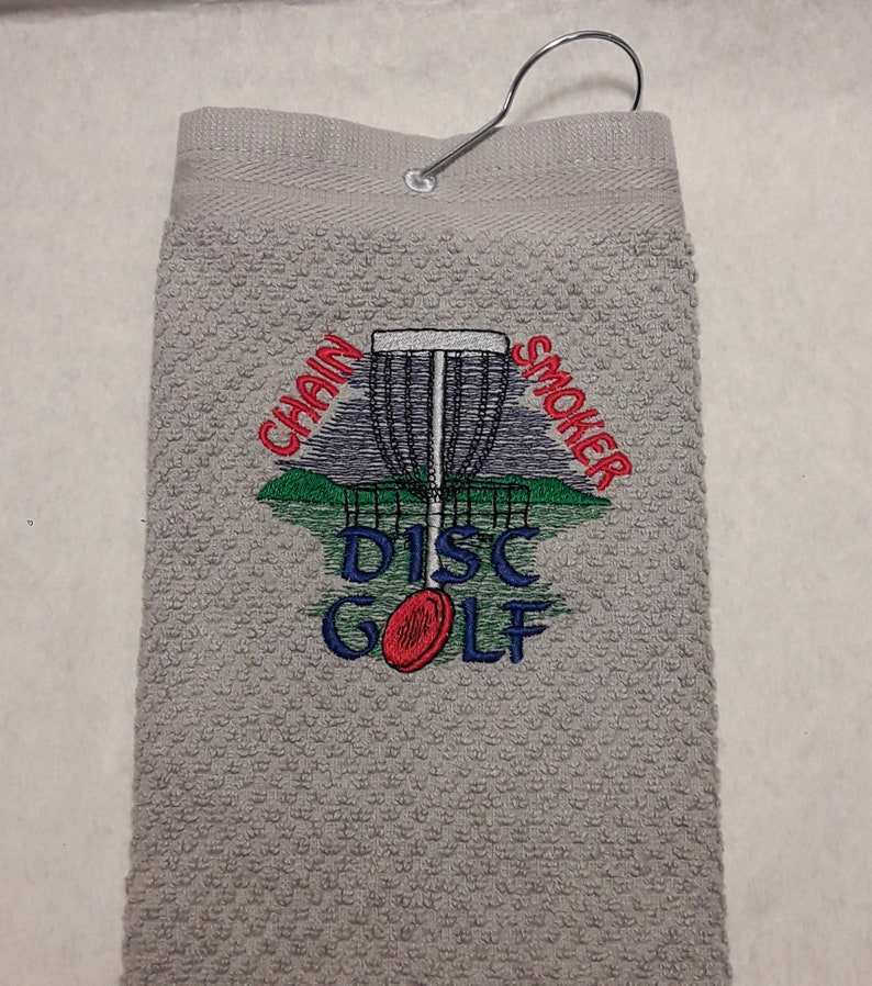 Disc Golf Towel / Personalized Disc golfer gift / Embroidered Etsy