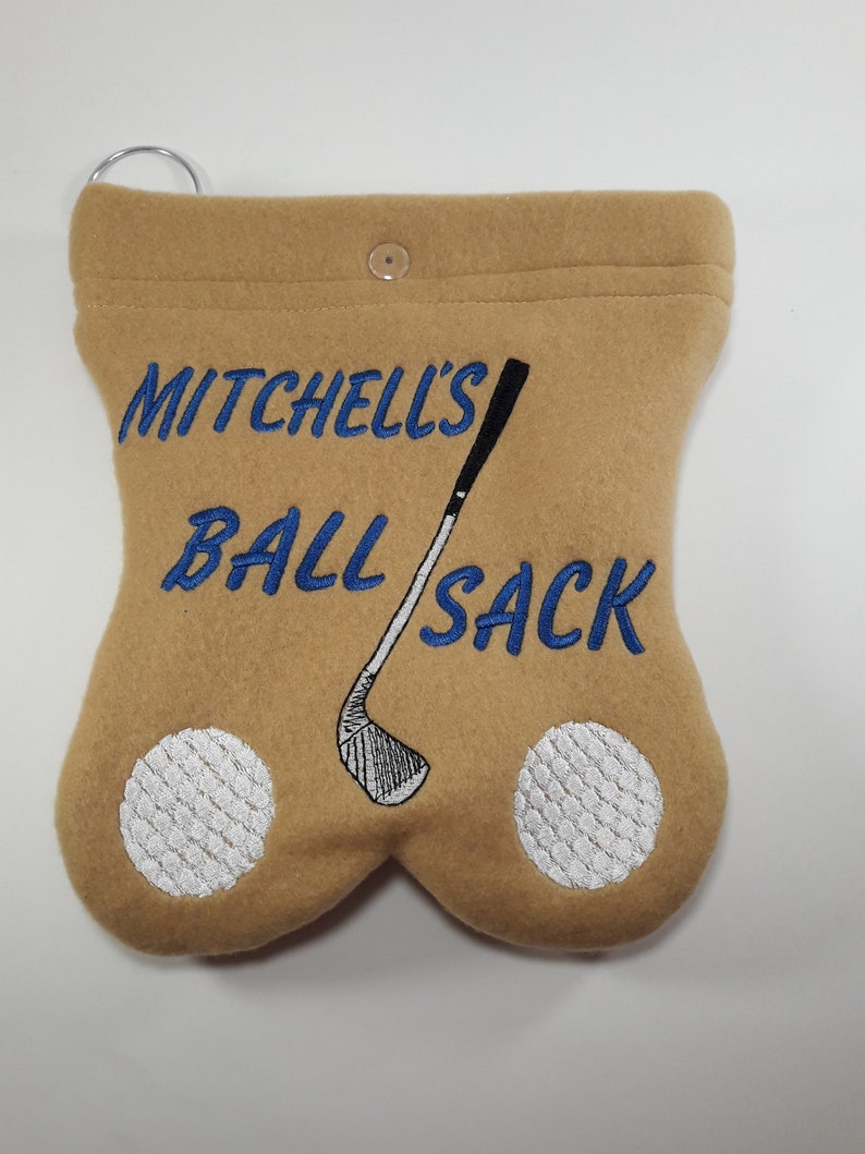 GOLF BALL BAG Ball sack Fun useful gift Embroidered Etsy
