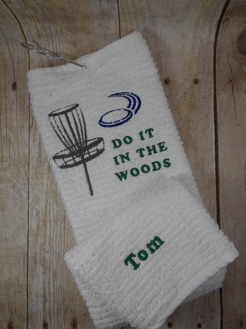 Disc Golf Towel Custom Personalized Embroidered Disc Golfer Etsy