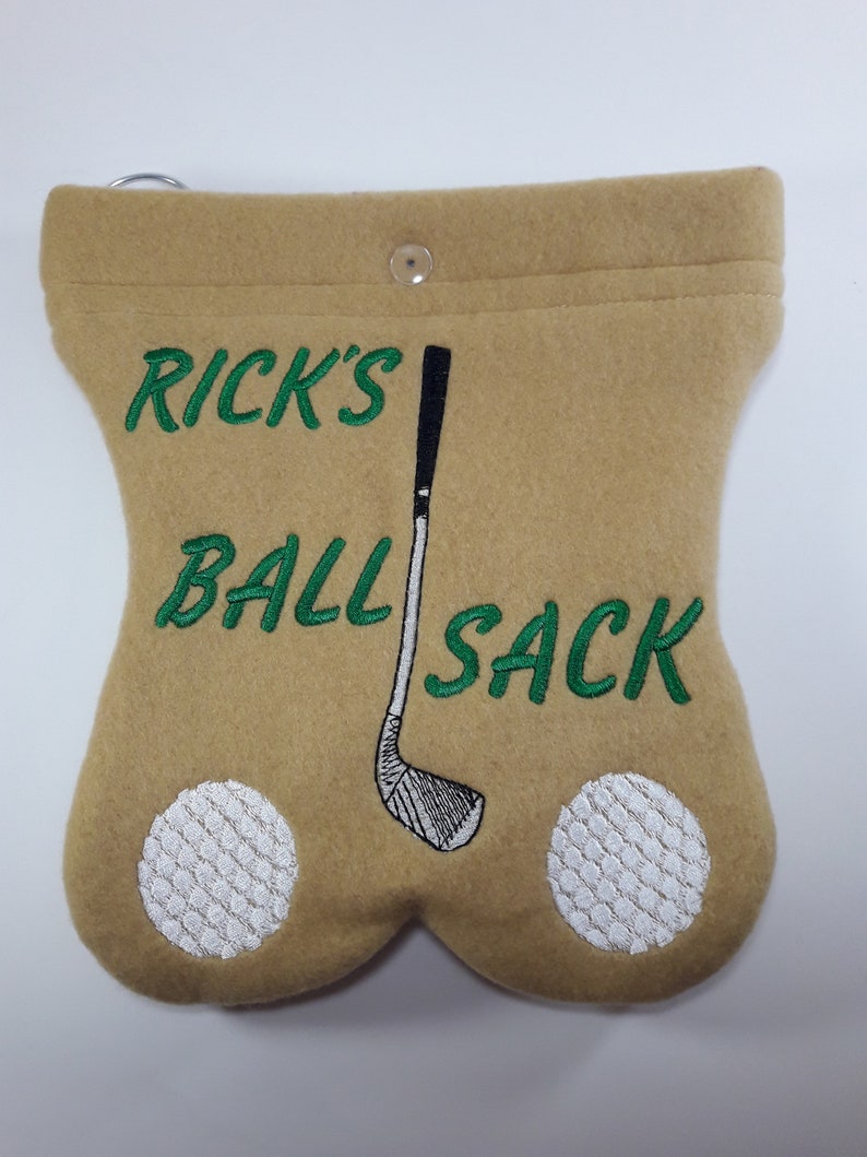 GOLF BALL BAG Ball sack Fun useful gift Embroidered Etsy