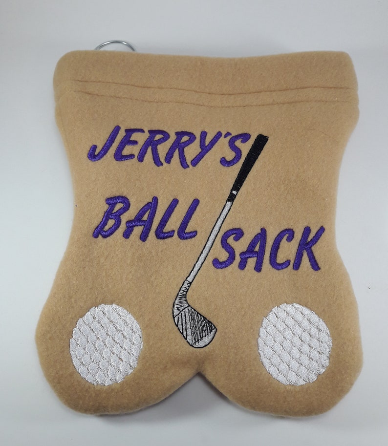 GOLF BALL BAG Ball sack Useful Fathers Day gift Personalized Funny golfing Golfers for men Birthday outdoor sports humor adult image 5