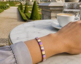 Bracelet Miyuki Tila, Violet et Lilas – Vienne