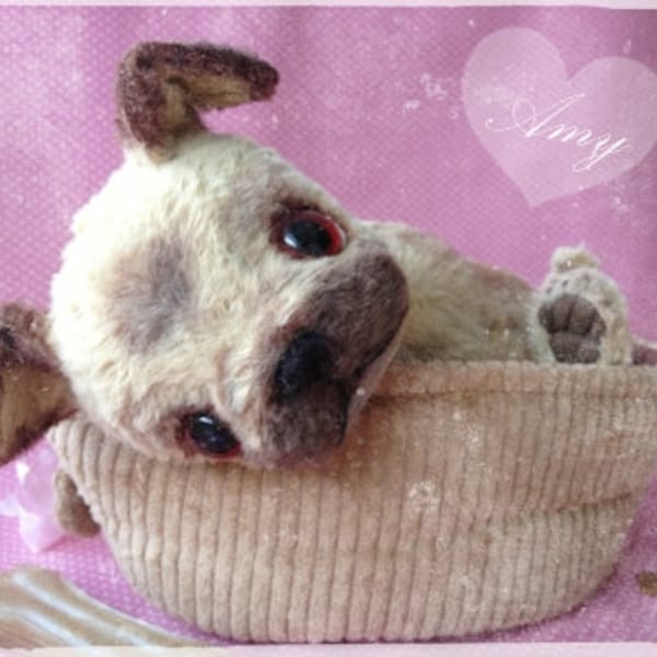 PDF Instant Download Pattern / E-Book PUG Puppy " AMY " :) 10 Inch - by Eileen Seifert - Teddy-Manufaktur.de