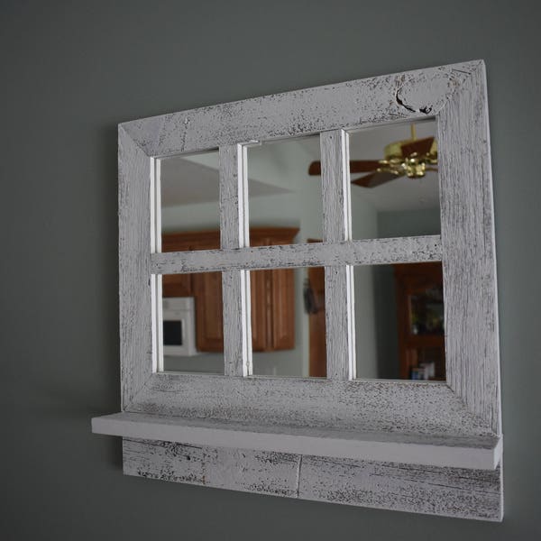 Mirror With Shelf Etsy