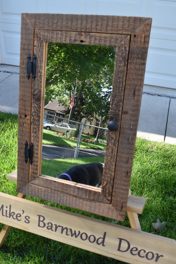 Barnwood Recessed Medicine Cabinet Barnwood Cabinet Barnwood Etsy