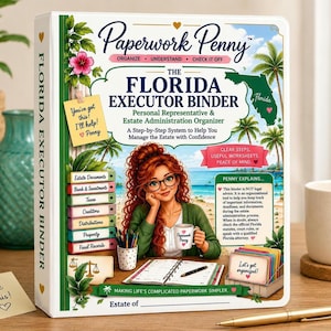 Florida Executor Binder | Probate Estate Administration Organizer (Digital Download)