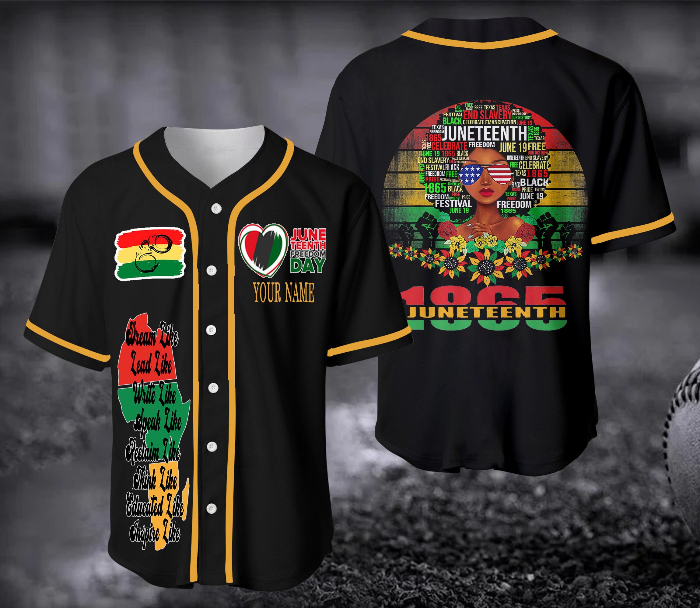 Melanin sales baseball jersey