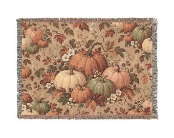Pumpkin Harvest Woven Blanket