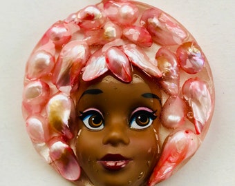 Pink Pearl Hair Necklace