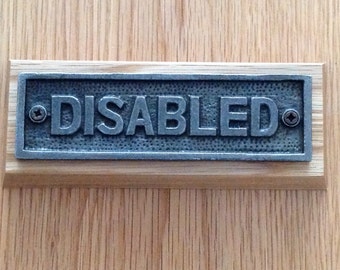 Disabled plaque