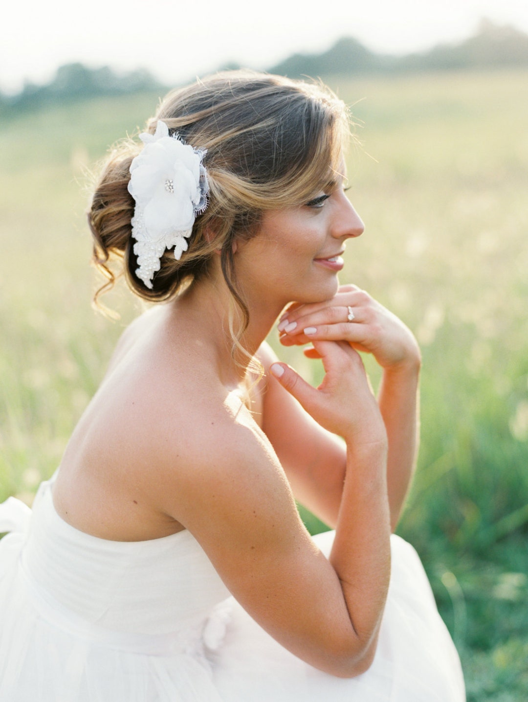 beaded bridal headpiece