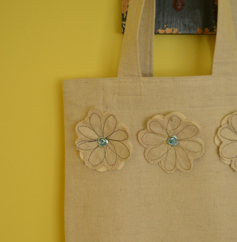 summer bag tote bag gift for grandma fabric bag gift for mum cotton tote bag shopping tote bag natural coloured bag Everyday Bag