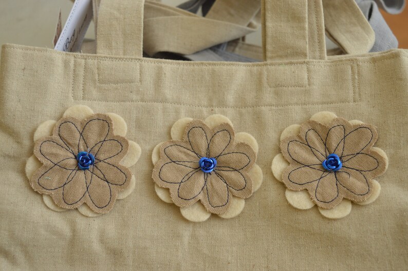 summer bag tote bag gift for grandma fabric bag gift for mum cotton tote bag shopping tote bag natural coloured bag Everyday Bag