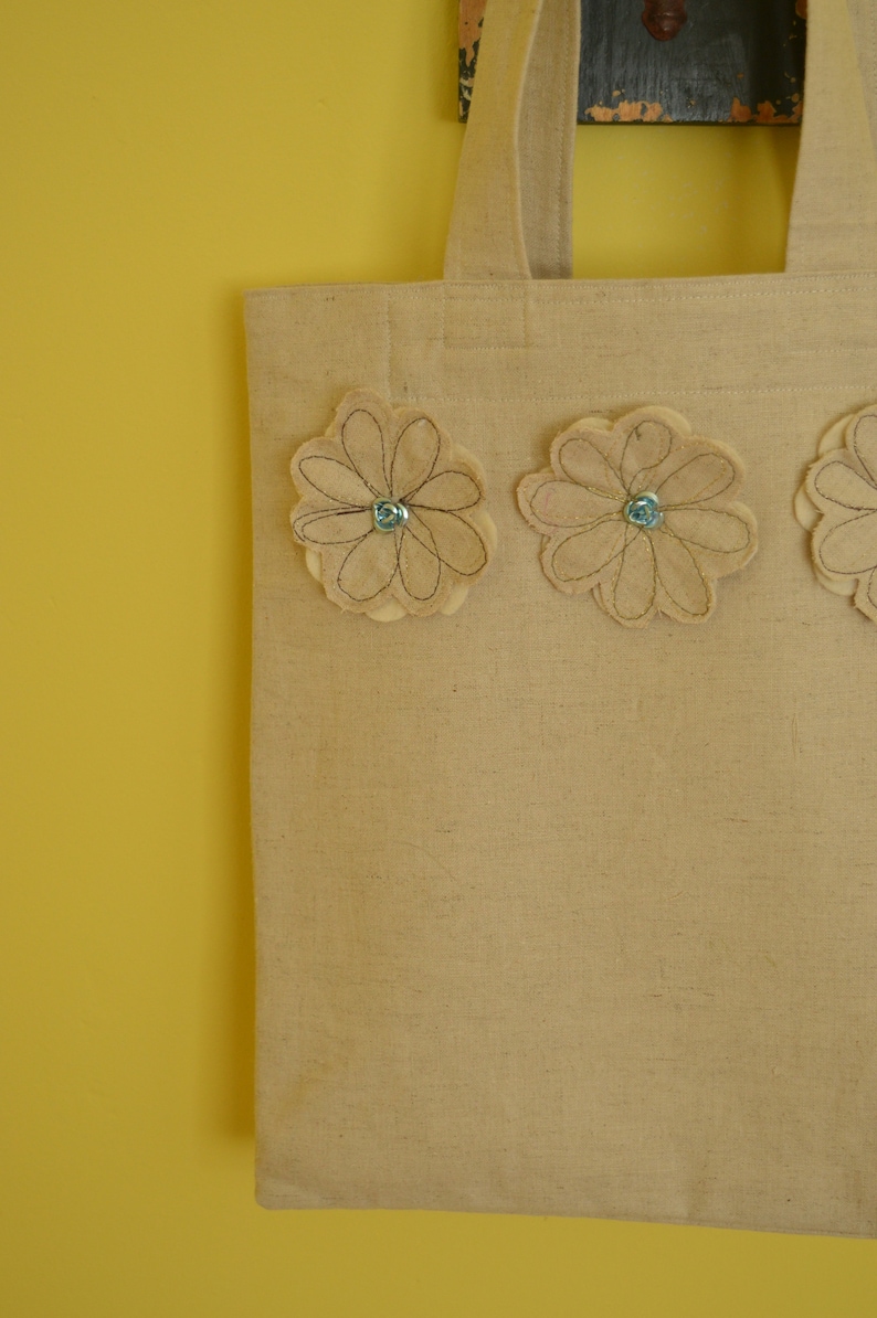 summer bag tote bag gift for grandma fabric bag gift for mum cotton tote bag shopping tote bag natural coloured bag Everyday Bag