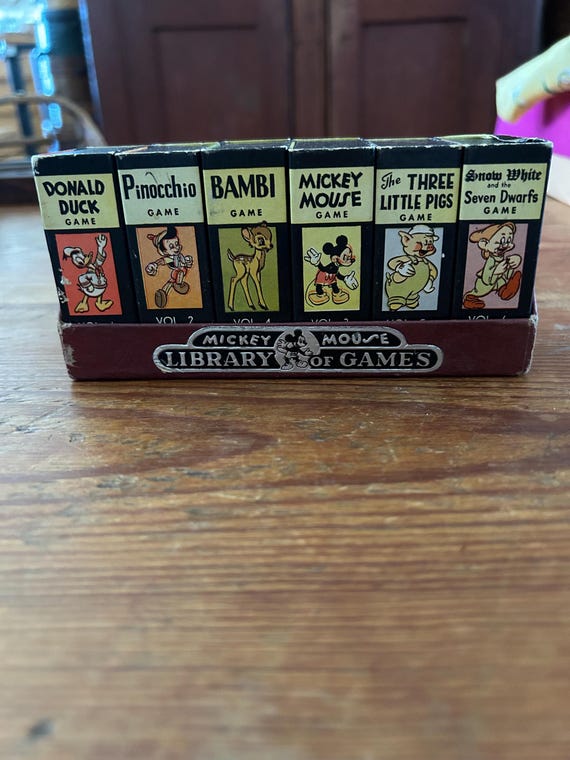Mickey Mouse Library of Games - Etsy