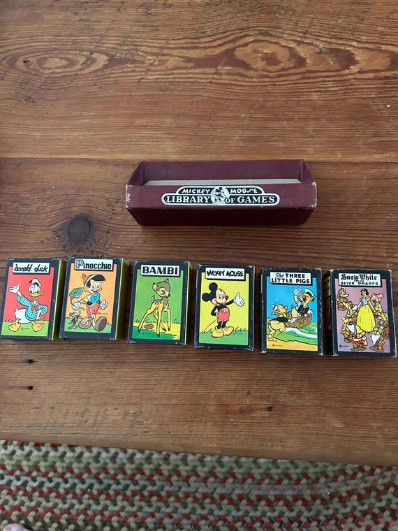 Mickey Mouse Library of Games - Etsy