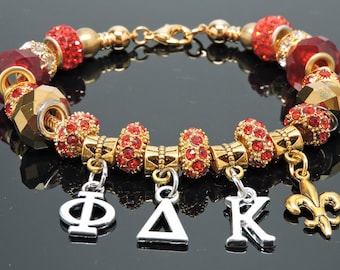 Dangling Phi Delta Kappa Educational Honor Society Bracelet