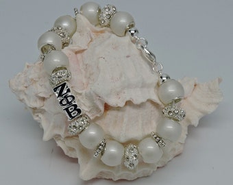 Classy New Zeta Phi Beta European Style Sorority Bracelet