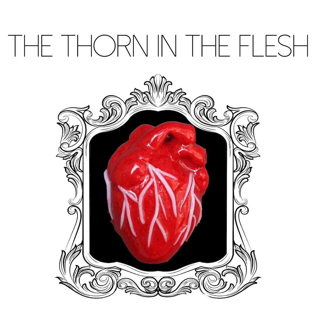 Anatomical Heart the Thorn in the Flesh Necklace Etsy