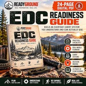 Peut inclure: Un guide numérique PDF de 24 pages intitulé EDC Readiness Guide avec une illustration de paysage montagneux sur la couverture. Le guide comprend des sections sur les listes de contrôle, la planification, les systèmes de port et la prise de décision.