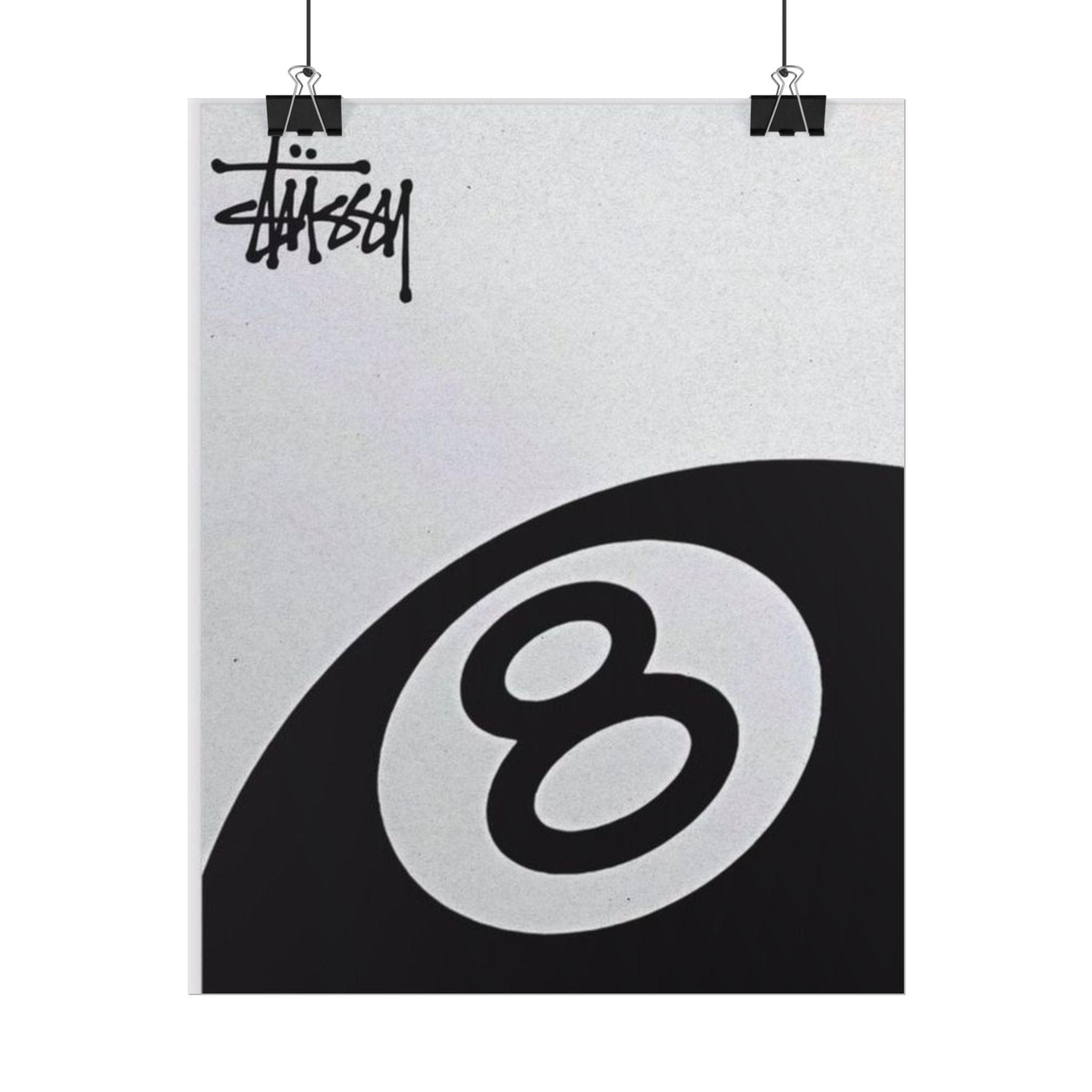Stussy 8 Ball Print - Etsy